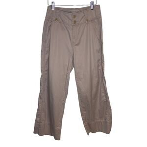 Sundance Womens Size 6 Wide Leg Linen Blend Pants High Rise Pockets‎ Fairycore